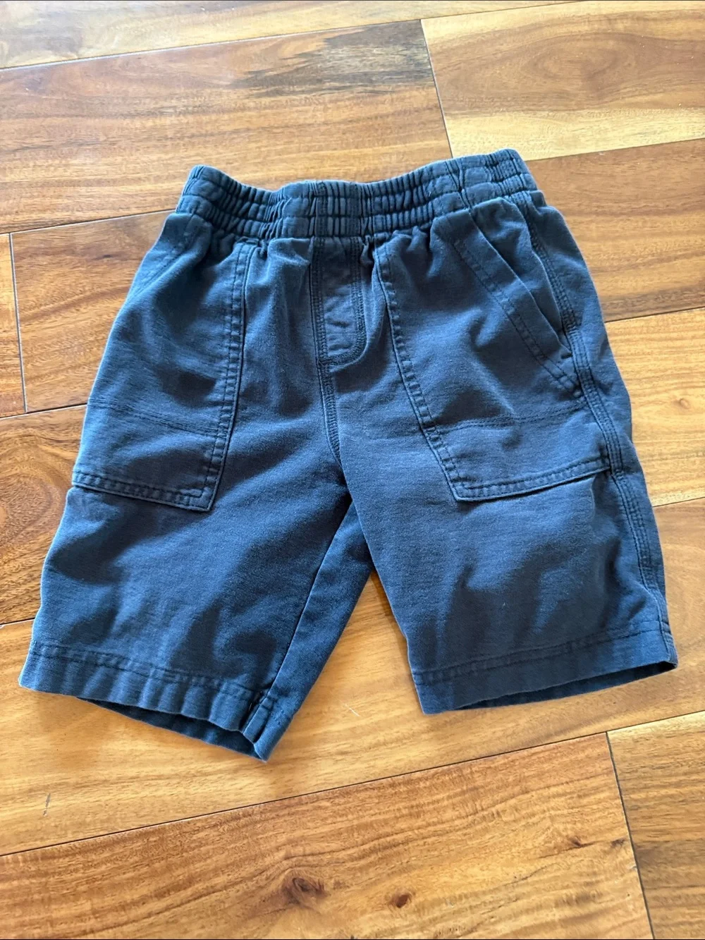 Tea Collection Navy Elastic-Waist Cargo Shorts